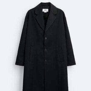 ZARA MAN 100% WOOL COAT LIMITED EDITION AW '23 SIZE L NEW WITH TAGS $229